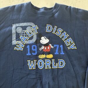 Vintage Walt Disney World Hanes Mickey Mouse Sweatshirt Unisex 2XL Graphic Print